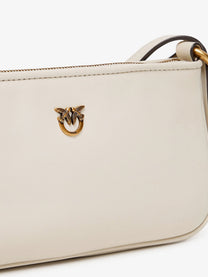 Pinko Women's Half Moon Mini Crossbody Bag White