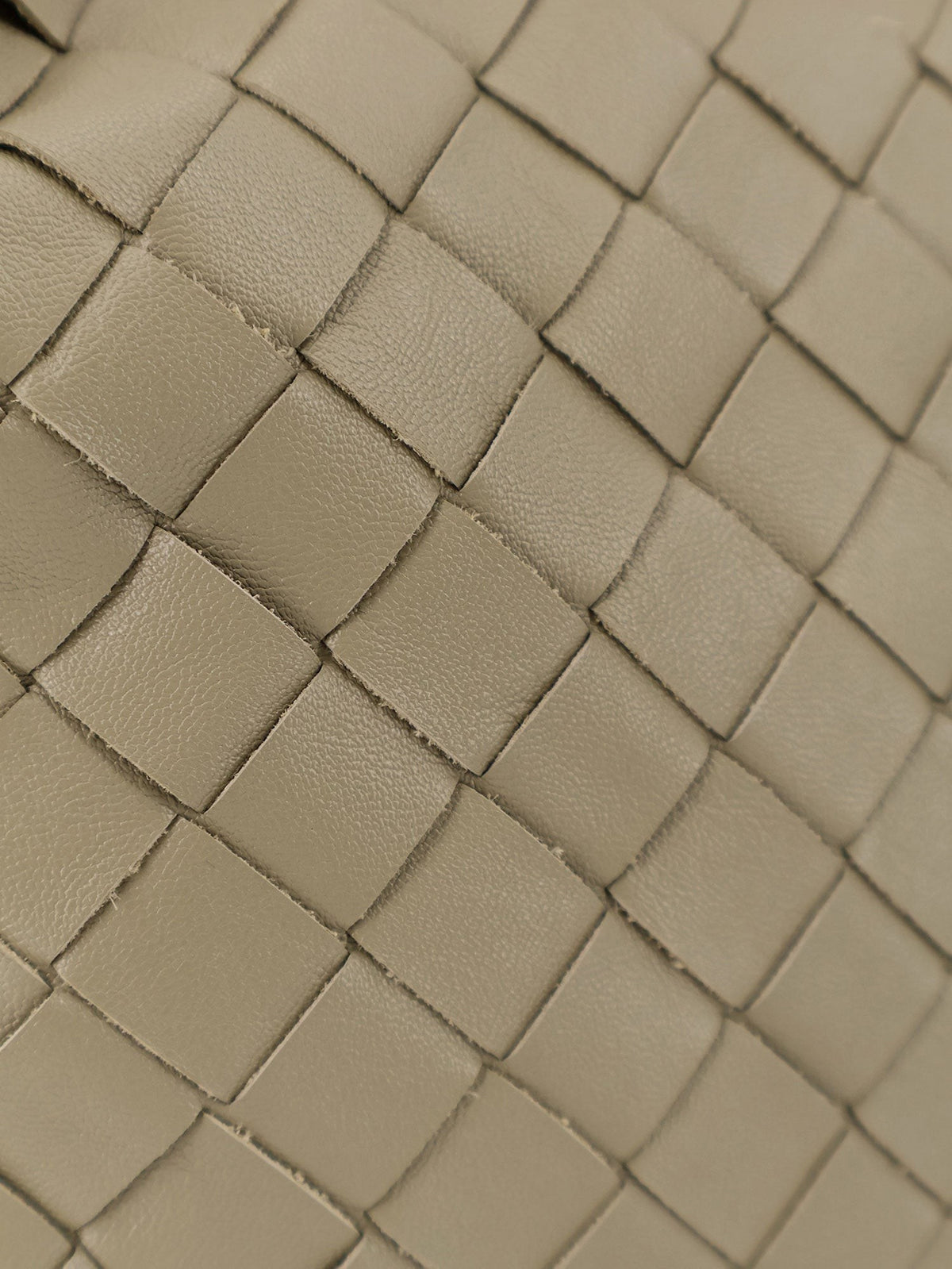 Bottega Veneta Women's Mini Hop Leather Crossbody Bag Beige