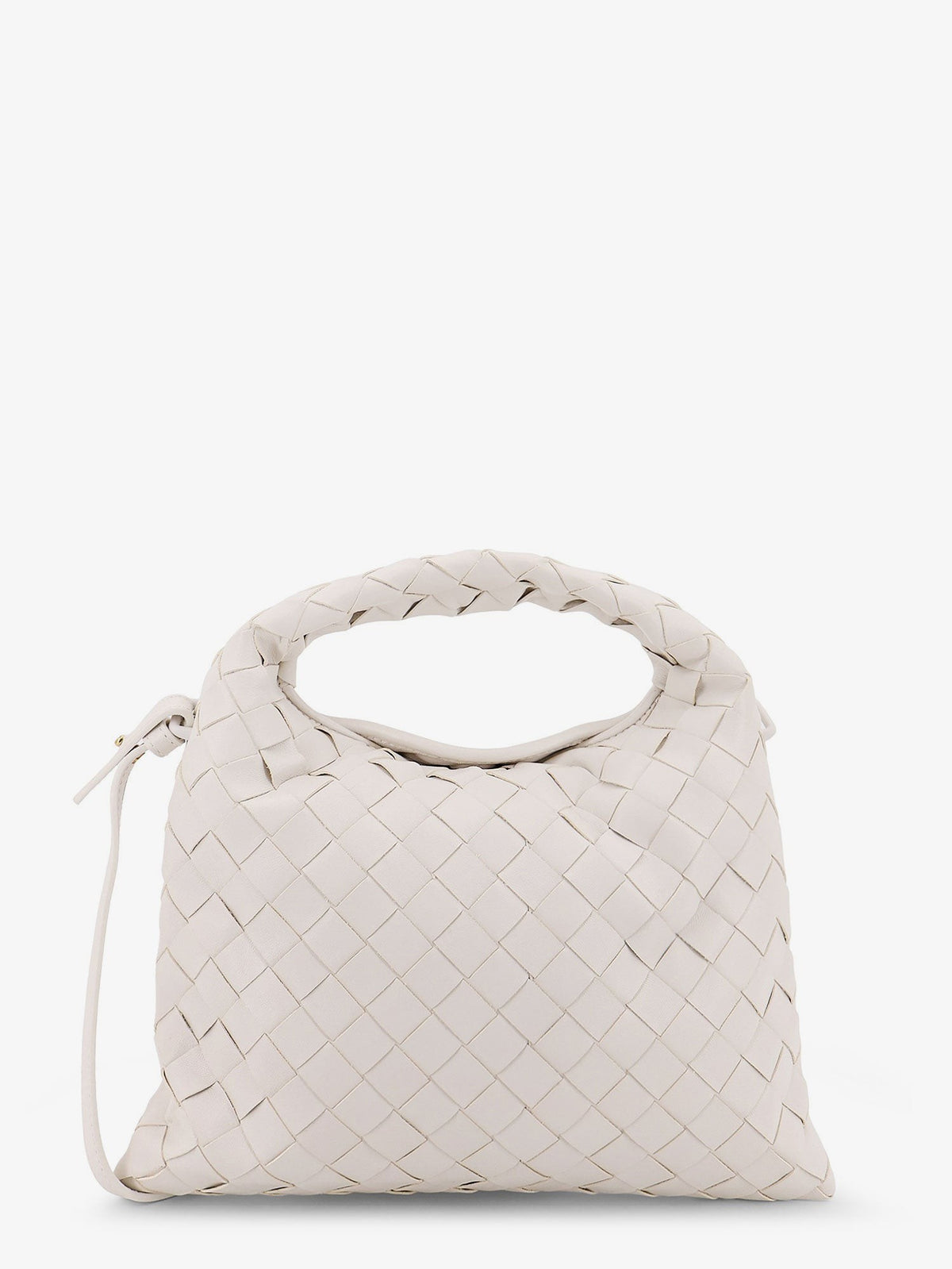 Bottega Veneta Women's Mini Hop Leather Crossbody Bag White