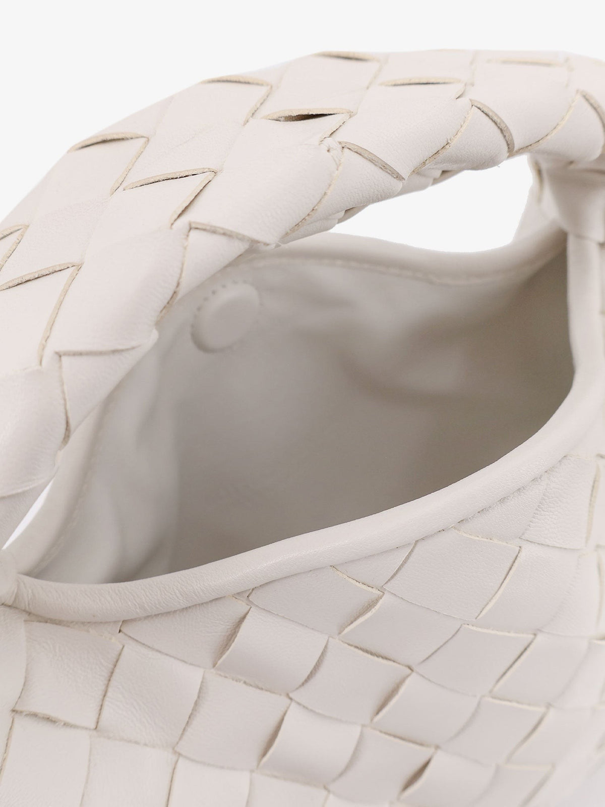 Bottega Veneta Women's Mini Hop Leather Crossbody Bag White