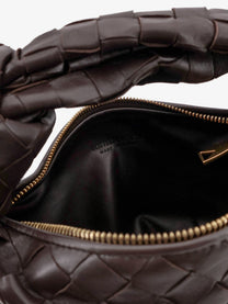 Bottega Veneta Women's Mini Jodie Leather Handbag Brown