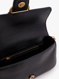 Pinko Women's Mini Love Slouchy Shoulder Bag Black