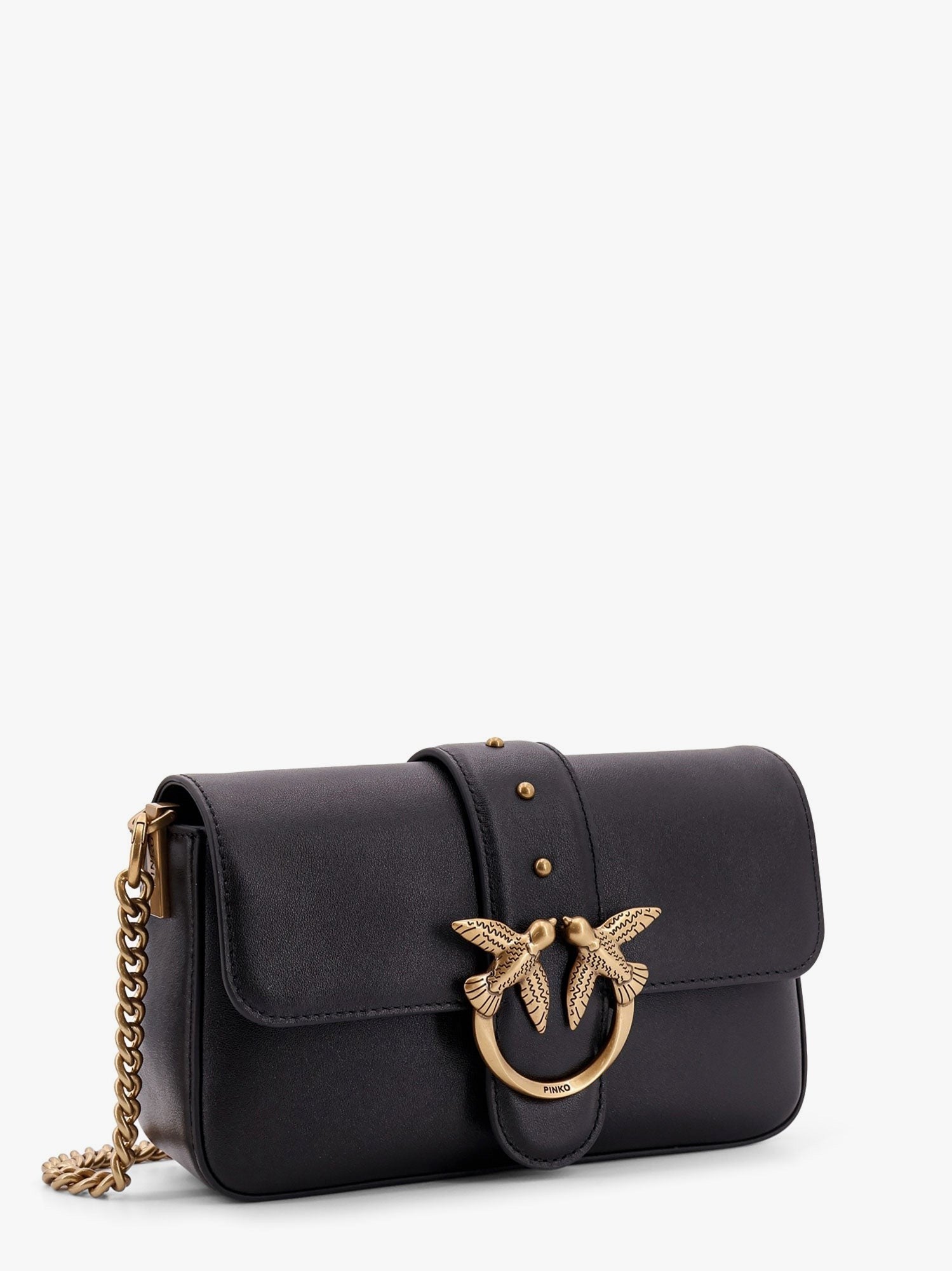 Pinko Women's Mini Love Slouchy Shoulder Bag Black