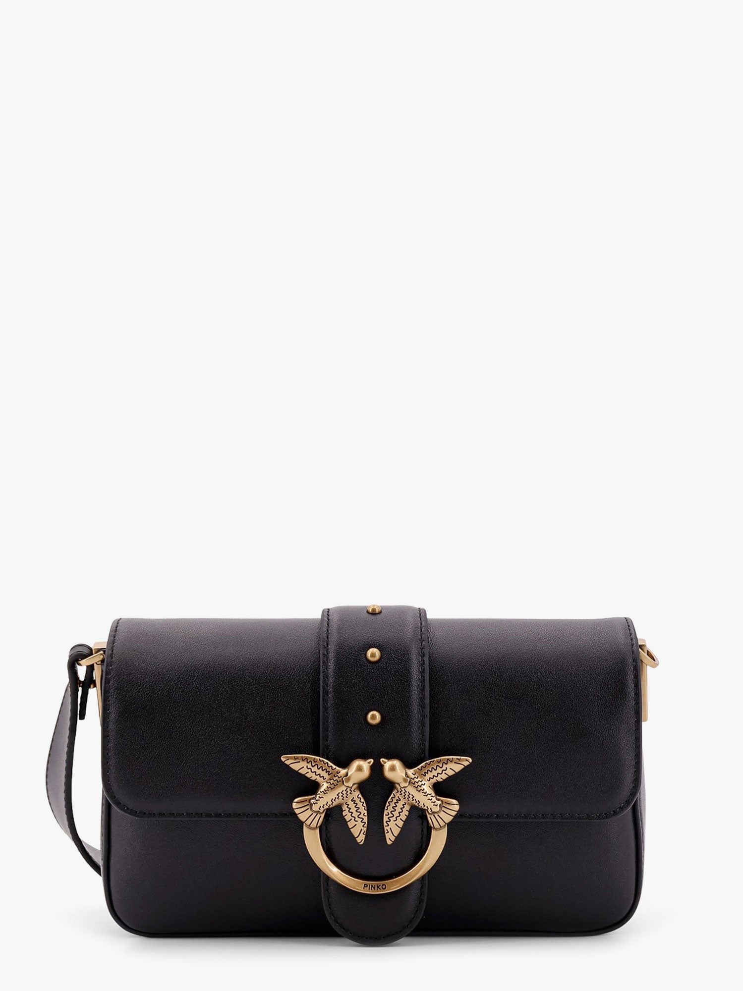 Pinko Women's Mini Love Slouchy Shoulder Bag Black