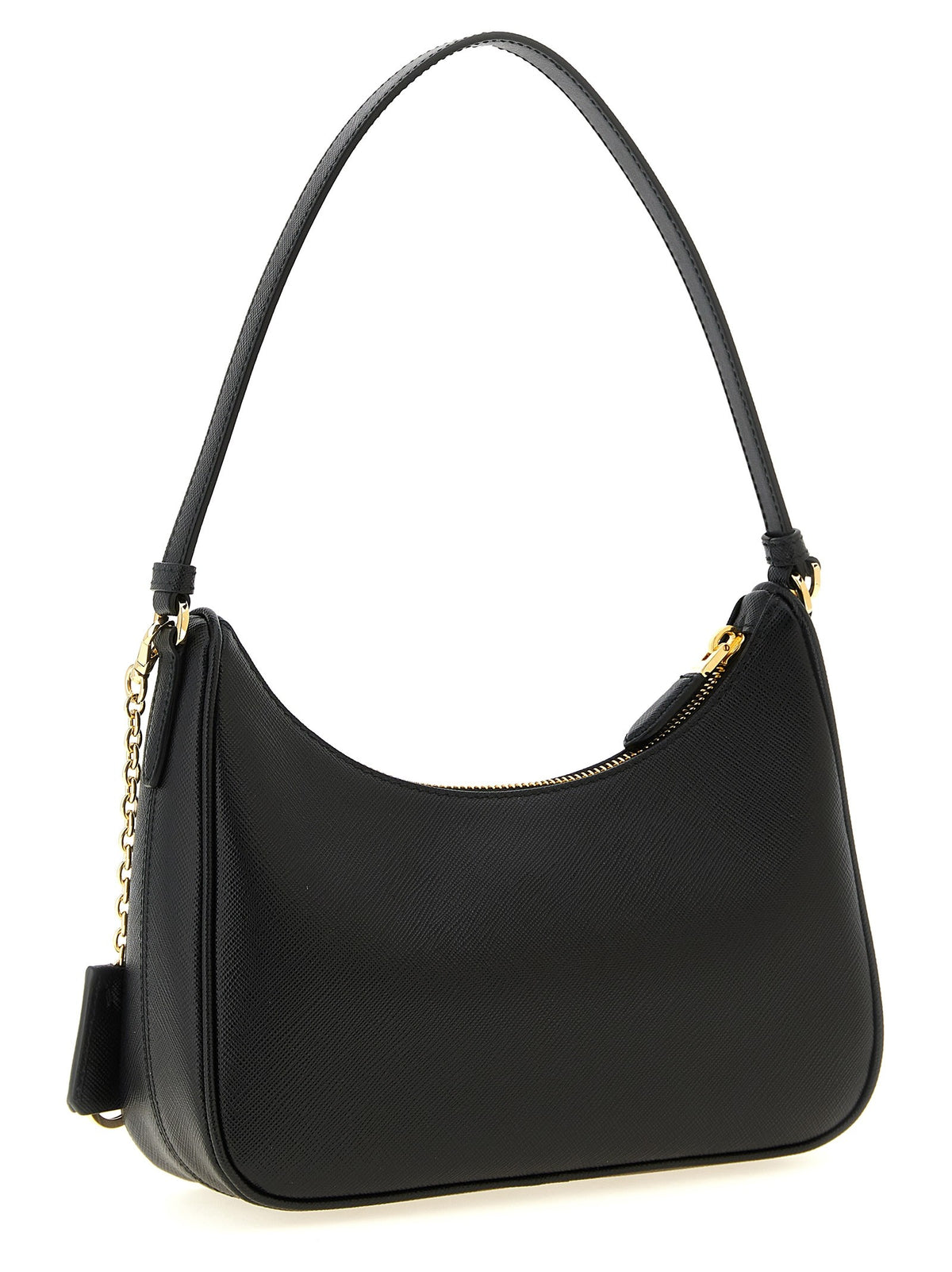 PRADA Mini Re Edition Saffiano Shoulder Bag Black