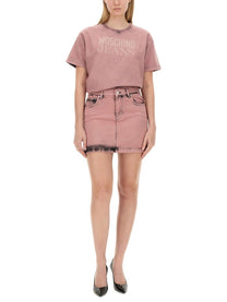 Moschino Jeans Women's Mini Skirt Blue