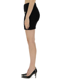 Balmain Women's Mini Skirt Black