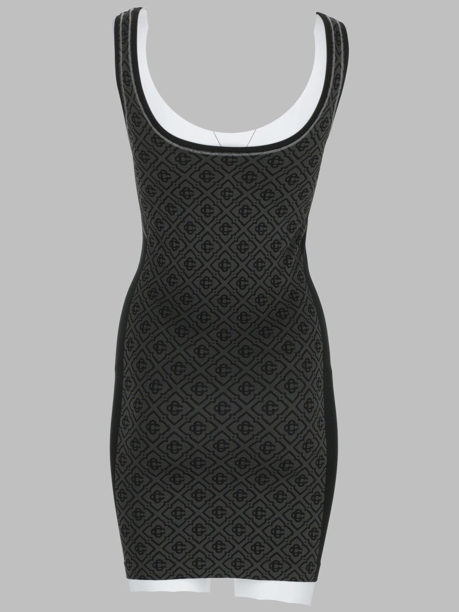 Casablanca Women's Miniabito Monogram Senza Cuciture Grey