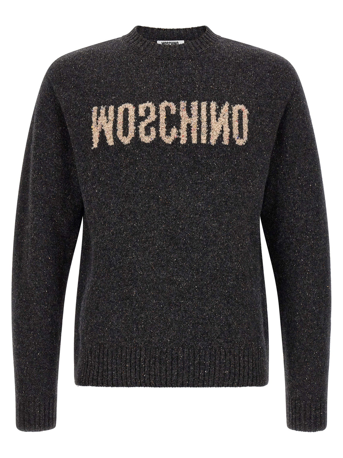 Moschino Mirrored Sweater Grey