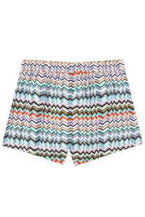 Missoni men’s costume da bagno multicolor shorts with multicolored zigzag pattern in stretchy fabric