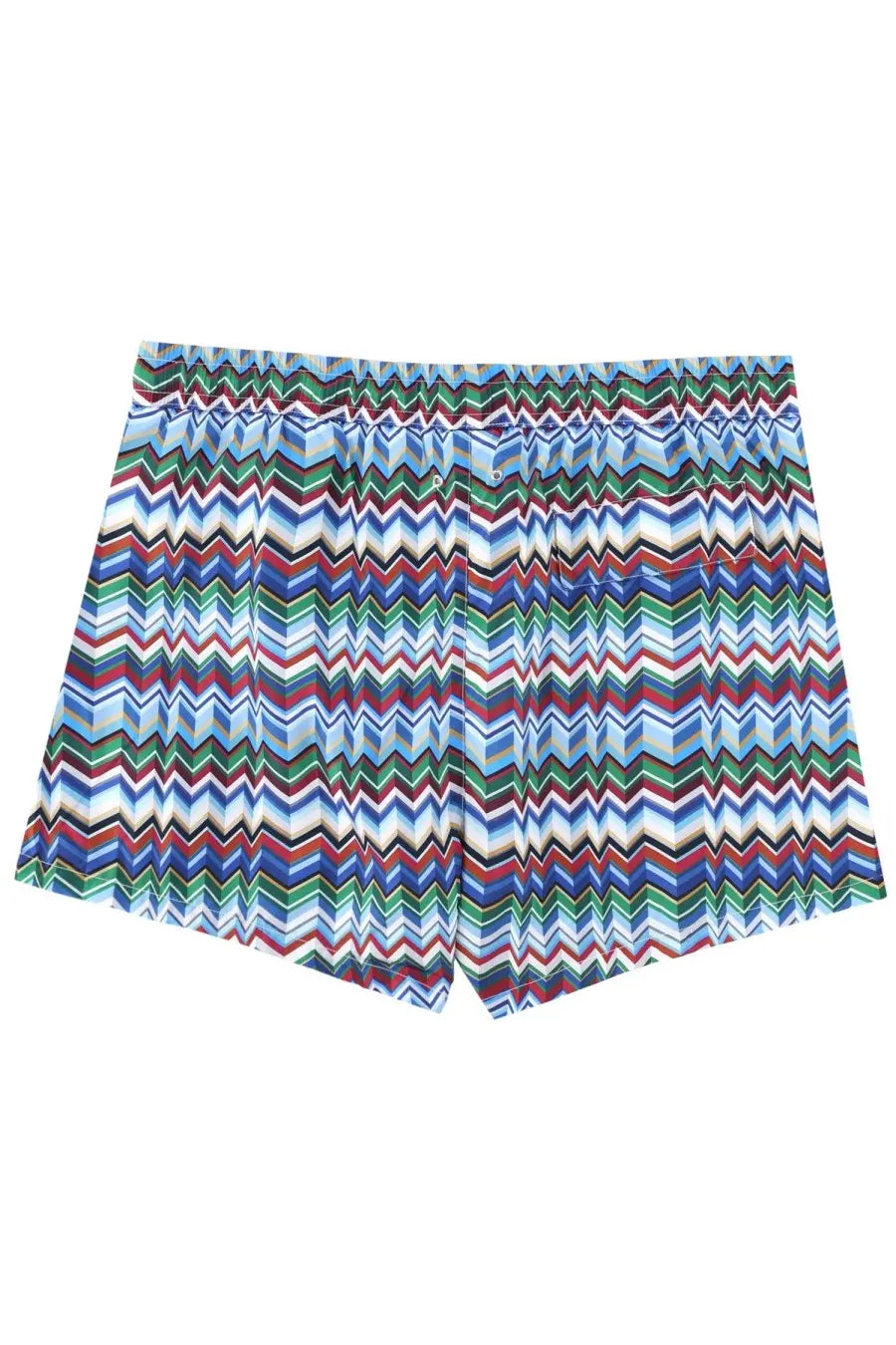 Missoni men’s multicolor costume da bagno boxers with vibrant zigzag geometric print for bold swimwear style