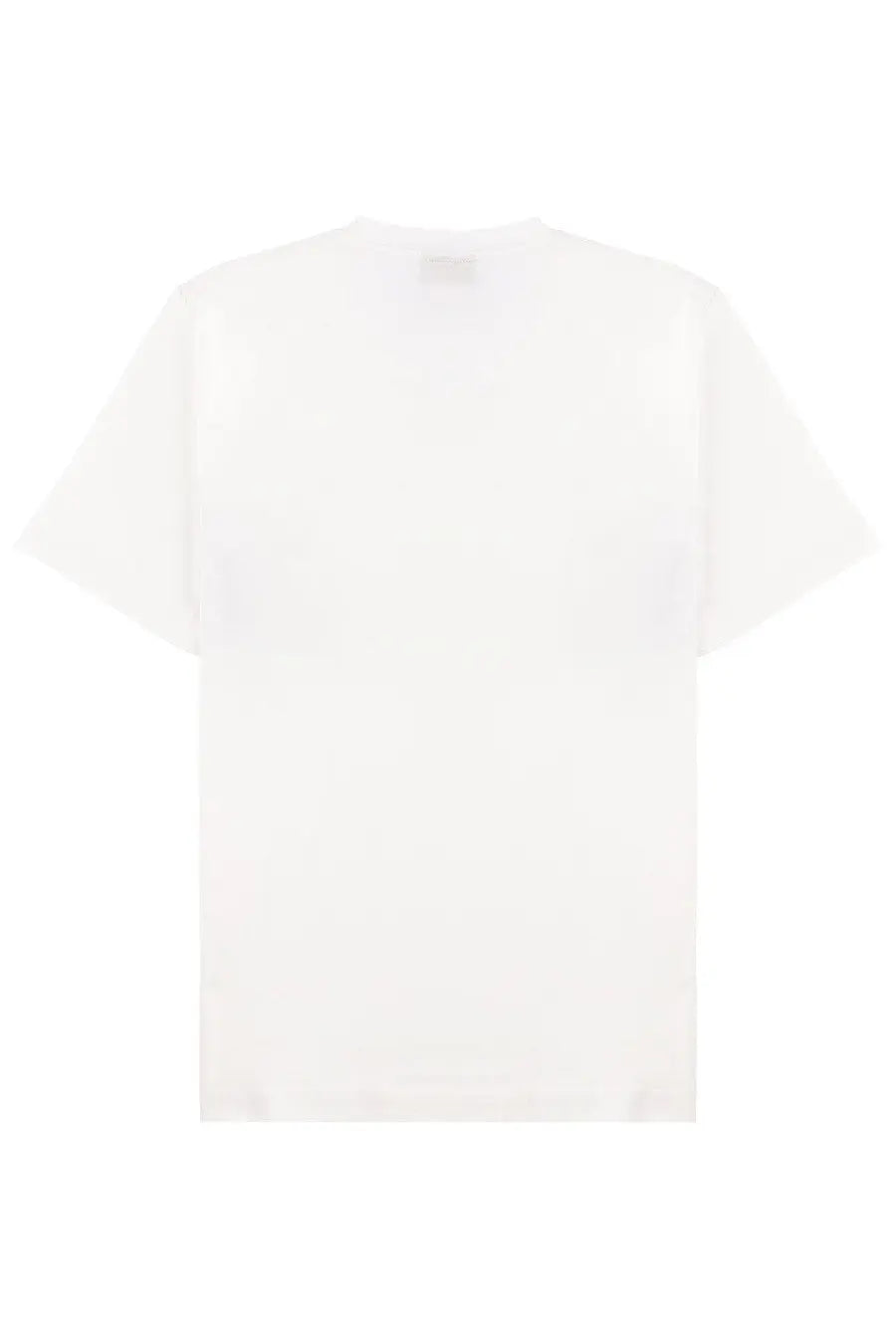 Missoni men’s white shirt with classic crew neck short sleeves made of minimalist cotton