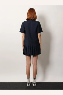 Miu Miu Women's Mohair and Virgin Wool Short Dress Blue