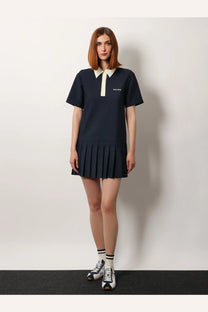 Miu Miu Women's Mohair and Virgin Wool Short Dress Blue