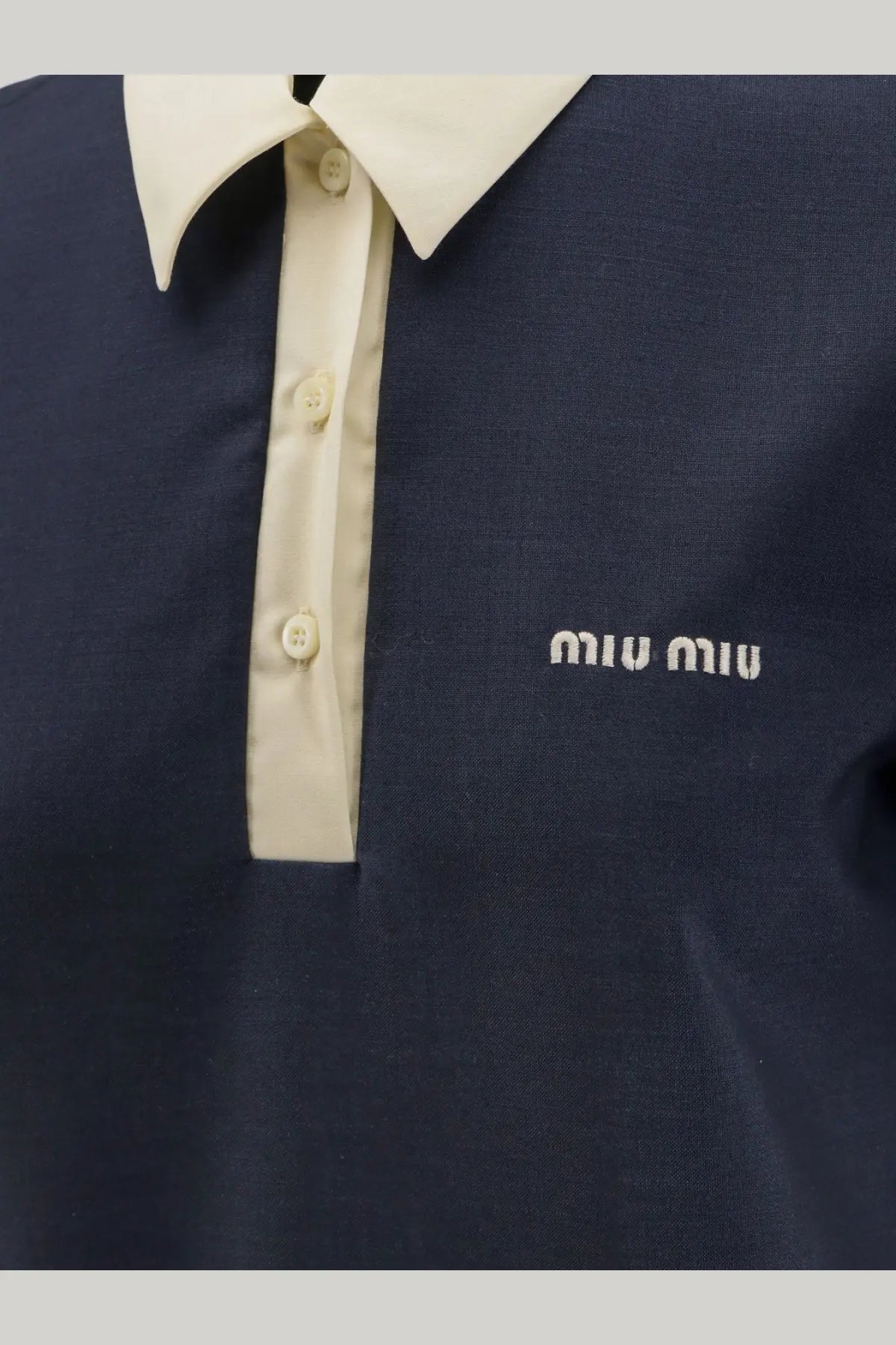Miu Miu Women's Mohair and Virgin Wool Short Dress Blue