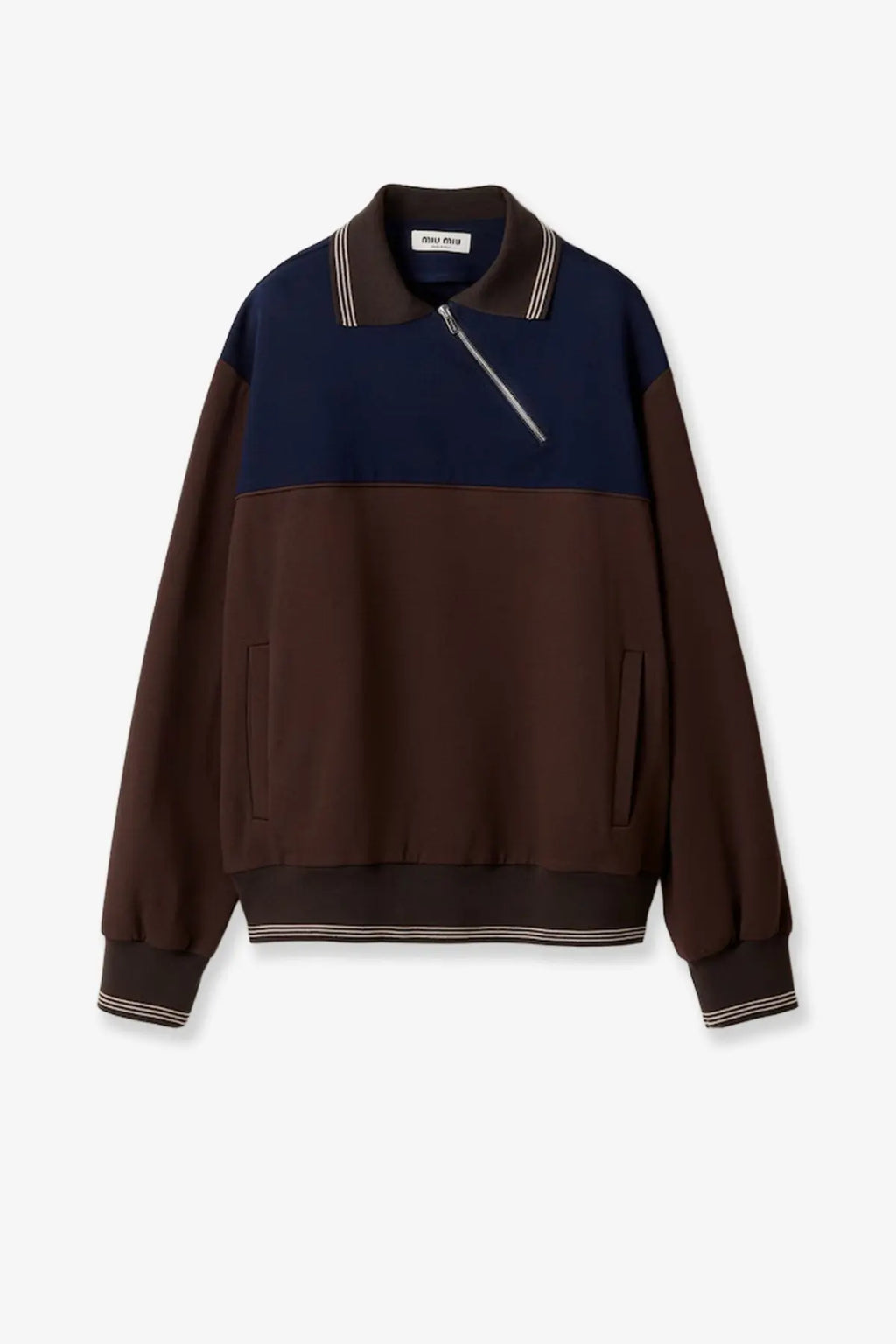 Miu Miu Women's Viscose Sweatshirt Brown