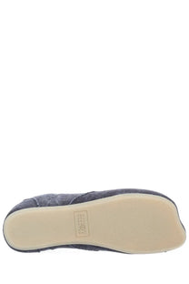 Mm6 maison margiela men’s anatomical canvas sneaker grey in dark blue denim with beige rubber sole flat design