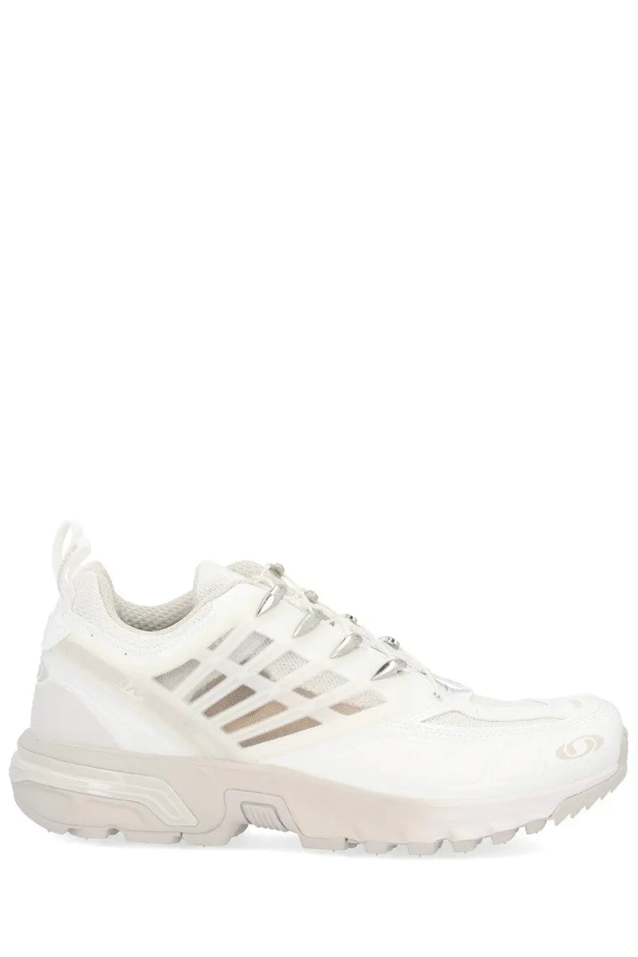 Mm6 maison margiela men’s white salomon acs pro sneaker with sleek design and breathable mesh upper for trail running