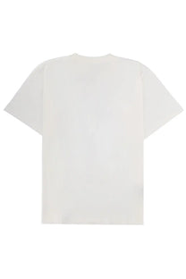 Mm6 maison margiela men’s white cotton t-shirt with a simple minimalist design and short sleeves