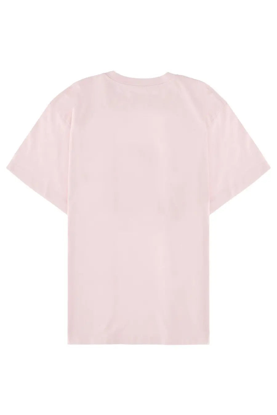 Mm6 Maison Margiela men’s oversized blush pink cotton t-shirt with relaxed fit and short sleeves