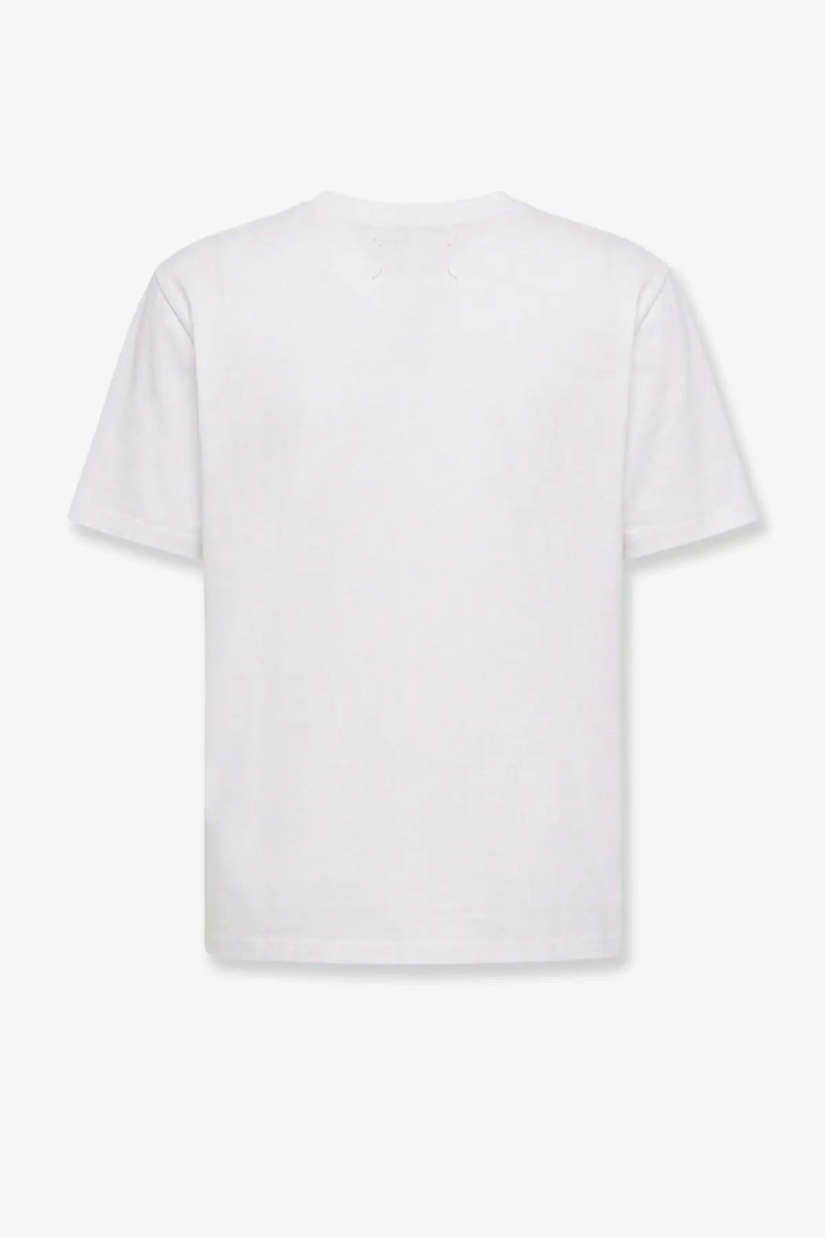 White cotton t-shirt with crew neck and short sleeves from mm6 maison margiela womens cotton shirt white collection