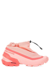 Pink Salomon running shoe with mesh upper and rubber sole in MM6 Maison Margiela women’s cross low sneaker blue product