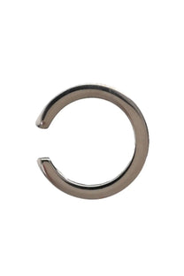 Mm6 maison margiela women’s ear cuff silver-toned minimalist c-shaped metal ring with polished finish