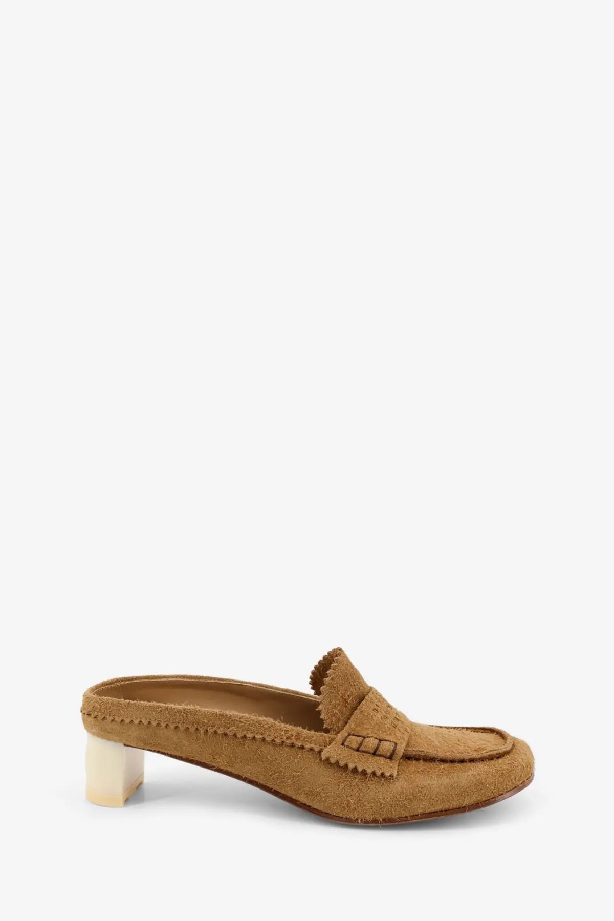 MM6 Maison Margiela Women's Suede Sandals Ermine