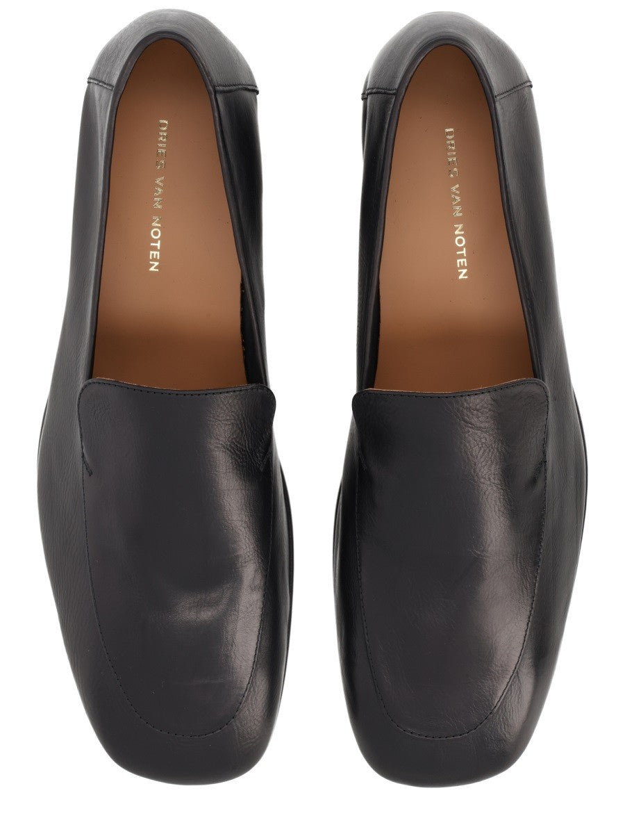 Dries Van Noten Men's Mocassino in Pelle Black
