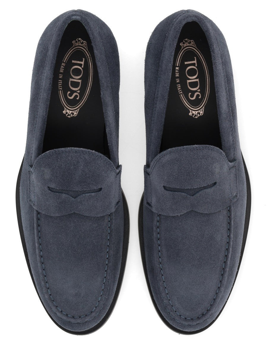 Tod's Men's Mocassino in Suede Brown