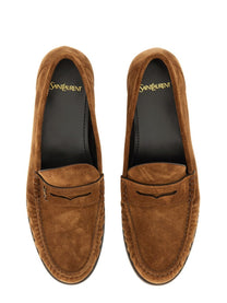 Saint Laurent Men's Mocassino Laurent Brown