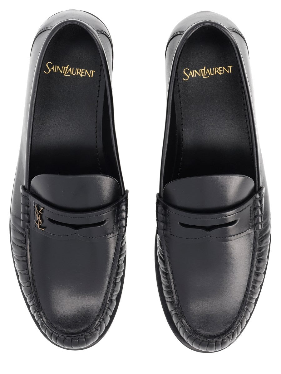 Saint Laurent Women's Mocassino Laurent Black