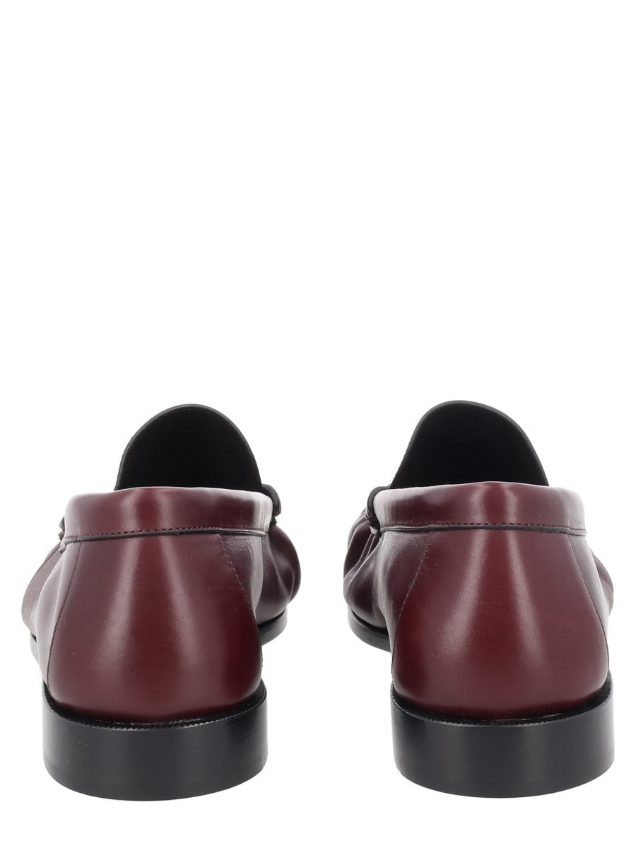 Saint Laurent Men's Mocassino Le Loafer Cassandre Red
