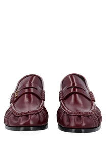 Saint Laurent Women's Mocassino Le Loafer Cassandre Red