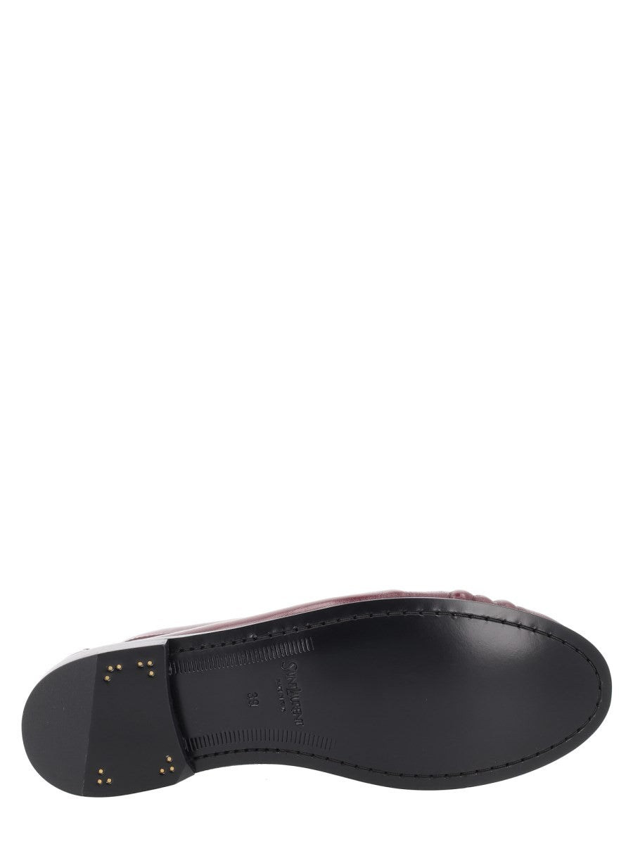 Saint Laurent Women's Mocassino Le Loafer Cassandre Red