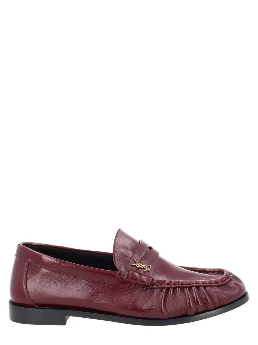 Saint Laurent Women's Mocassino Le Loafer Cassandre Red