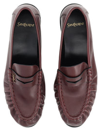 Saint Laurent Men's Mocassino Le Loafer Cassandre Red