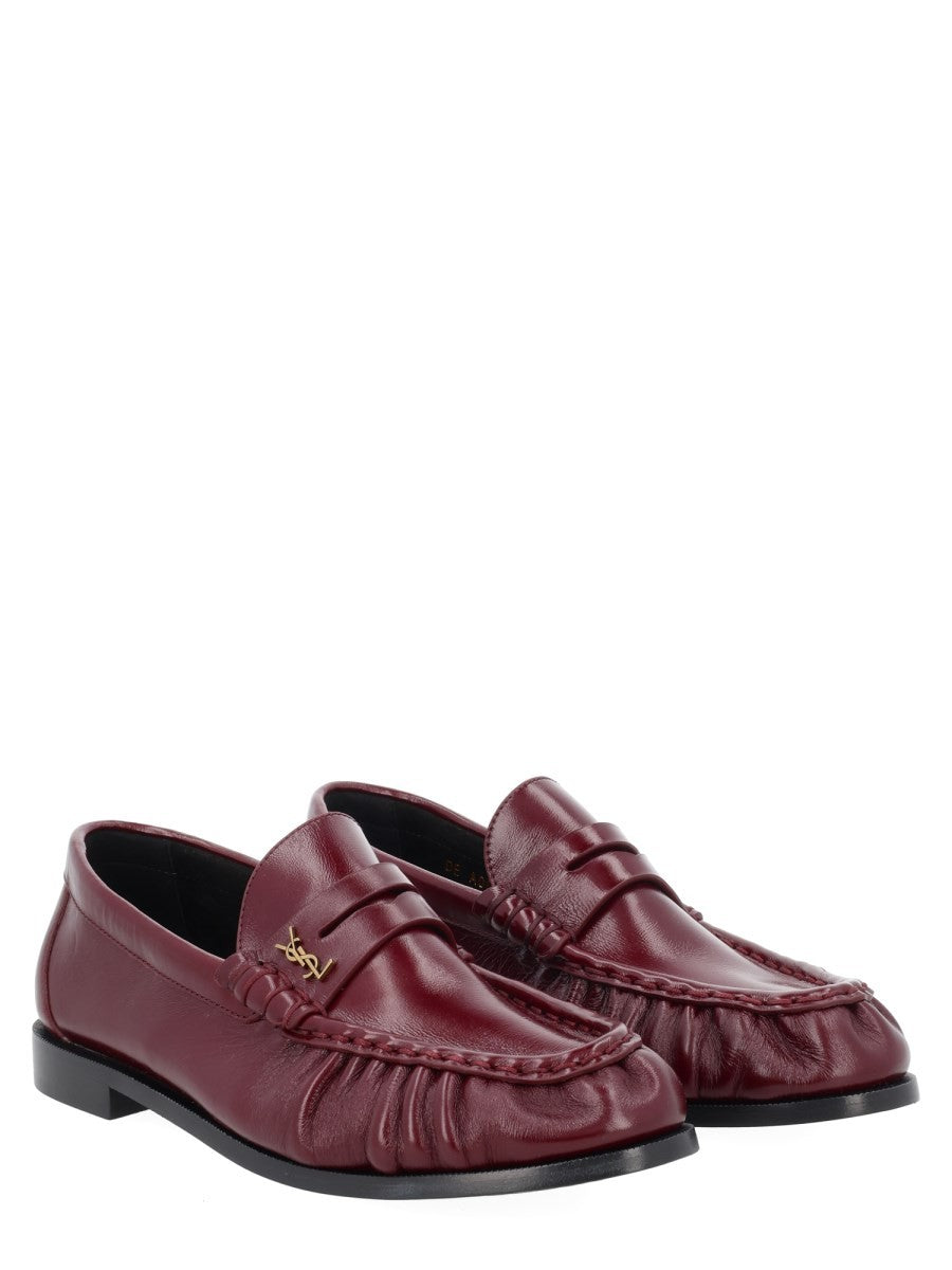 Saint Laurent Women's Mocassino Le Loafer Cassandre Red