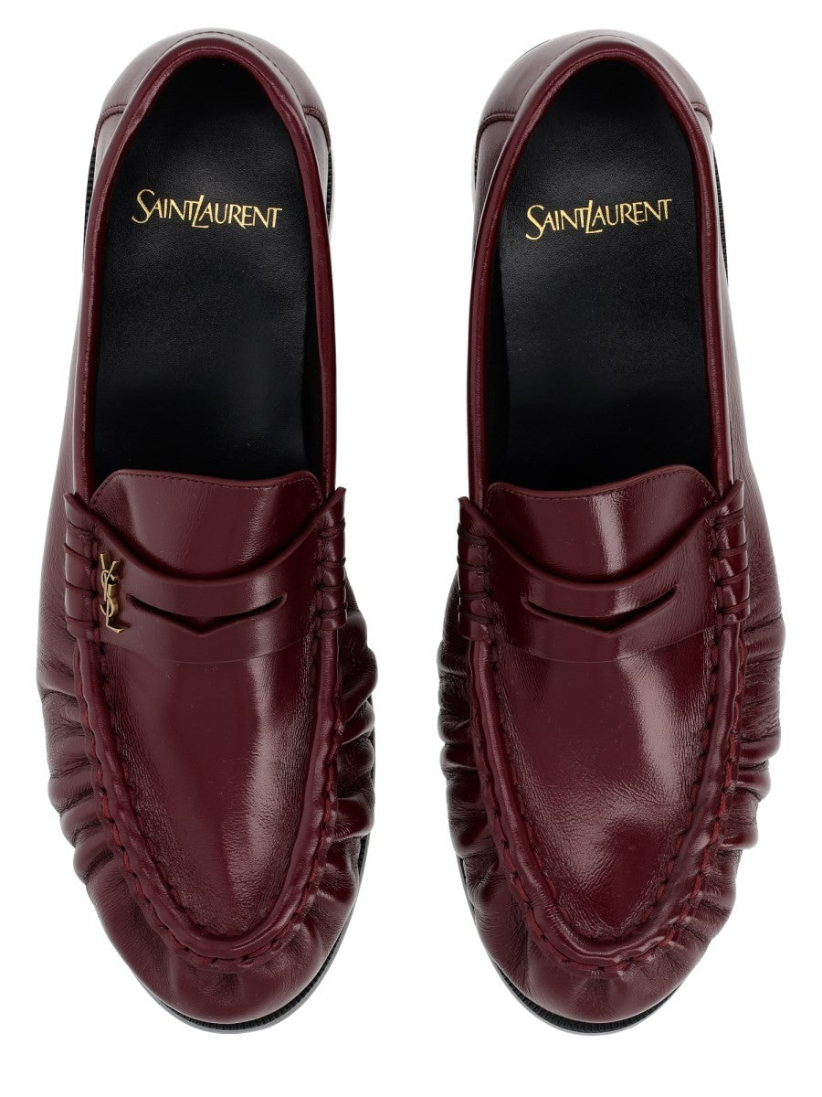 Saint Laurent Women's Mocassino Le Loafer Cassandre Red