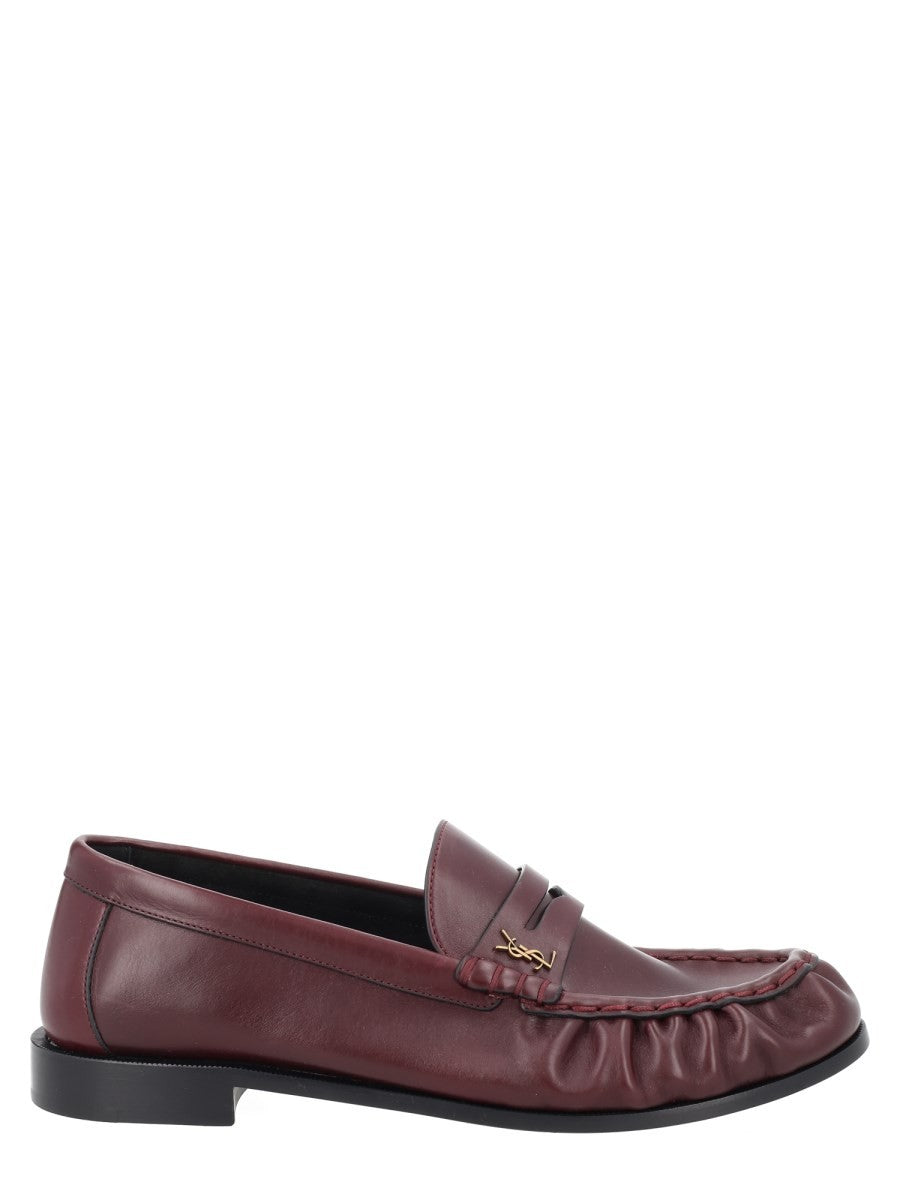 Saint Laurent Men's Mocassino Le Loafer Cassandre Red