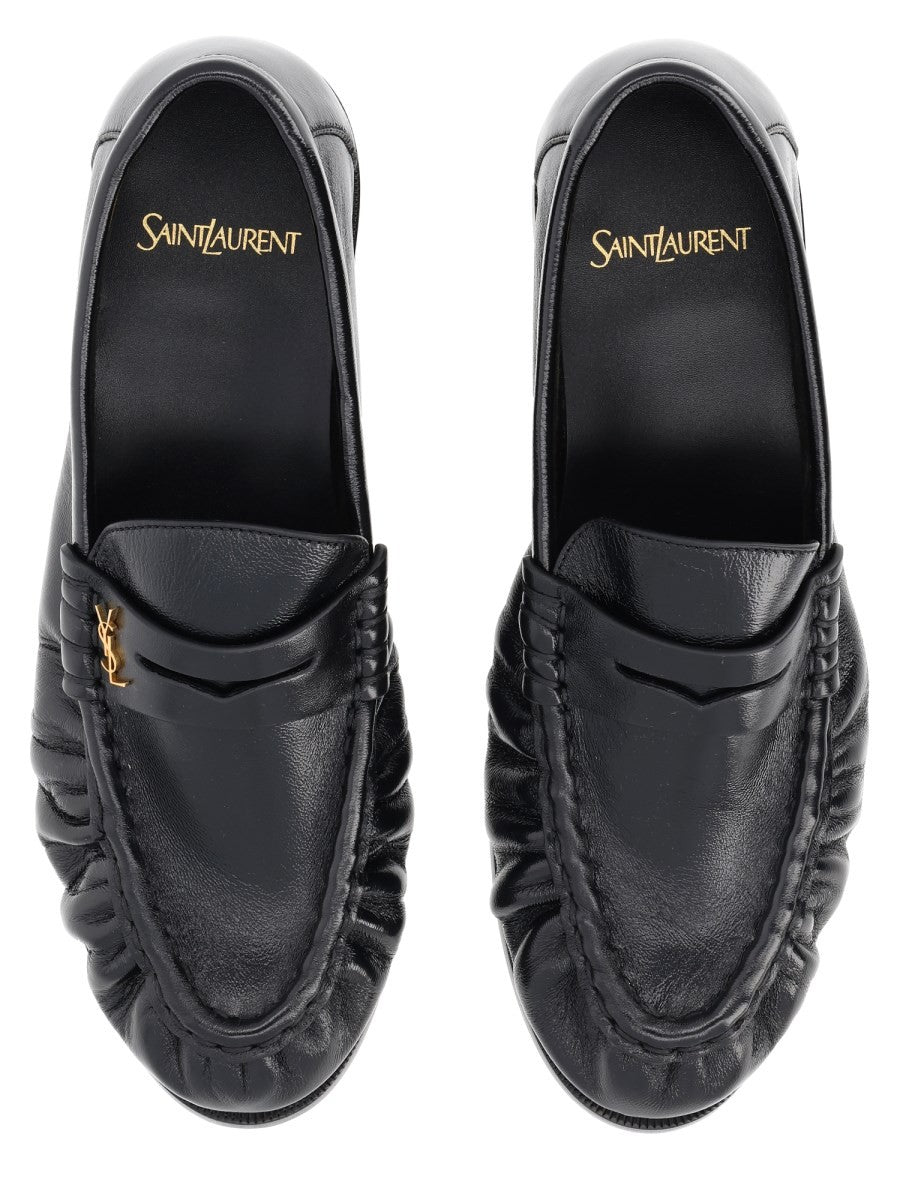 Saint Laurent Women's Mocassino Le Loafer Cassandre Black