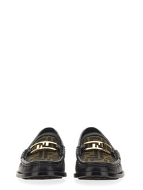 Fendi Men's Moccasin Olock Black