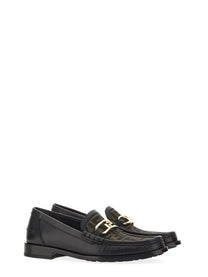 Fendi Men's Moccasin Olock Black