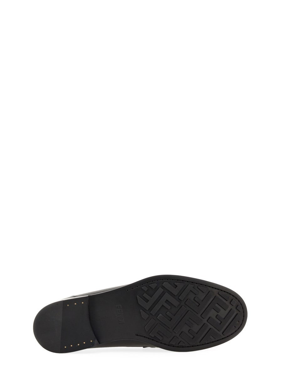 Fendi Men's Moccasin Olock Black
