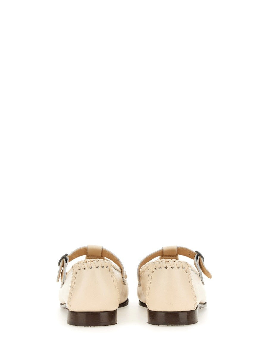 Hereu Women's Moccasin Bar Alcover White