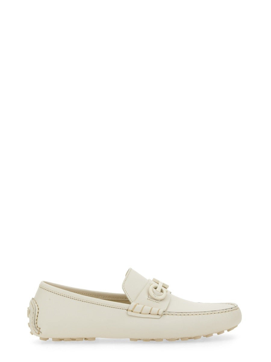 Ferragamo Men's Moccasin White