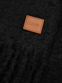 Loewe Women's Mohair and Wool Scarf Black