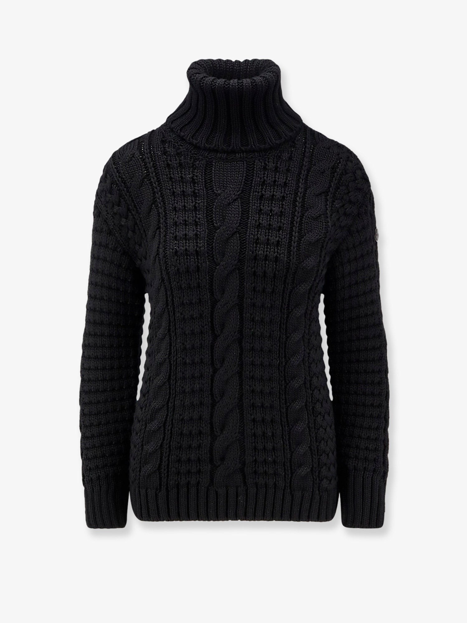Moncler Genius Women's Moncler Edward Enninful Tricot Turtleneck Sweater Black