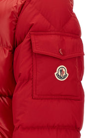 Moncler Men's Maya Recycled Polyester Down Jacket Red