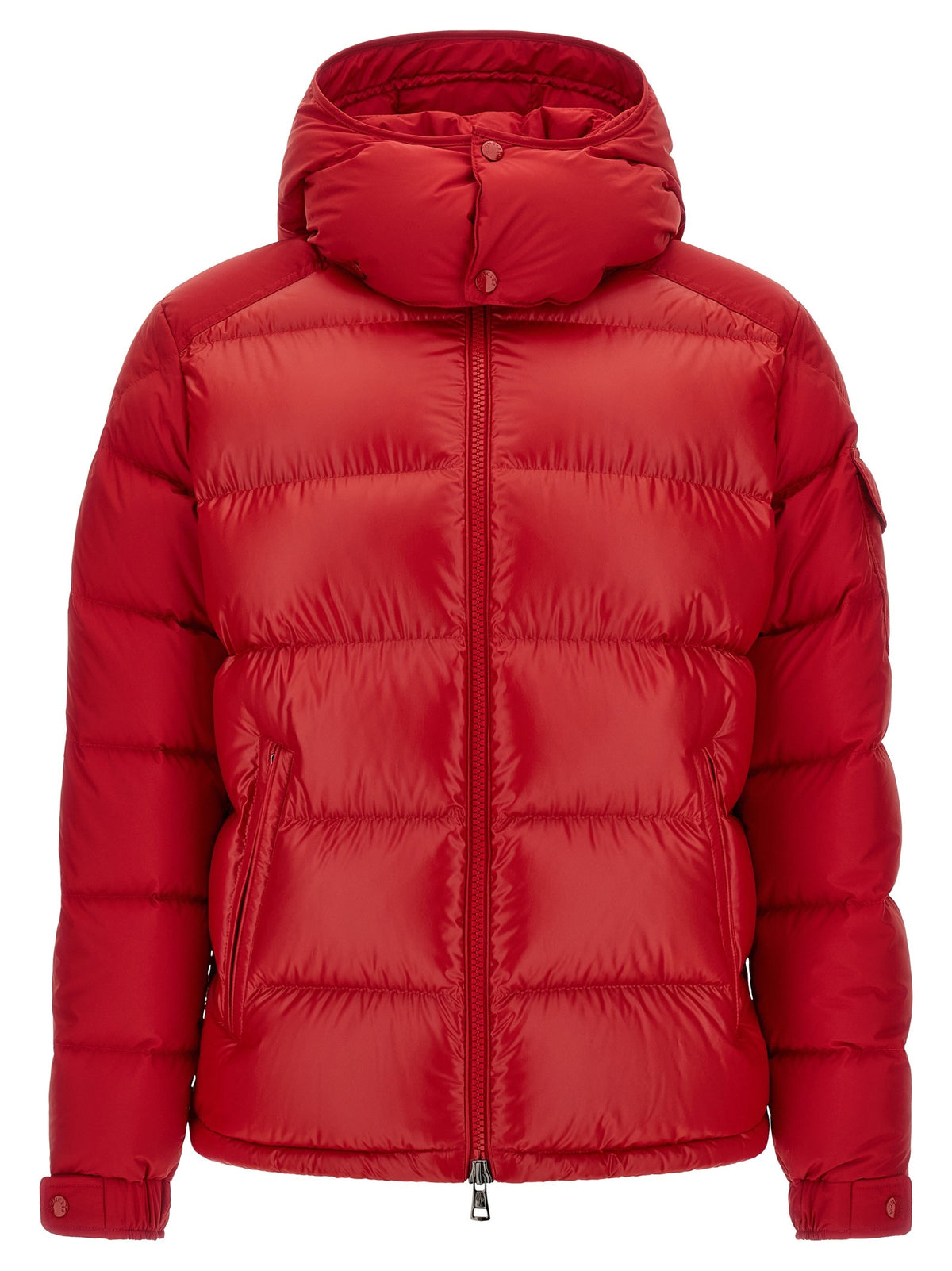 Moncler Men's Maya Recycled Polyester Down Jacket Red